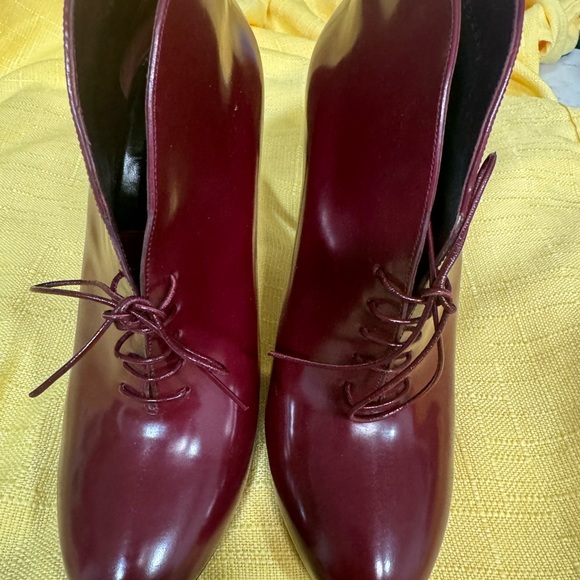 New Patent Leather shoes Gucci Pumps size 38 or 8 color burgundy - Picture 14 of 16